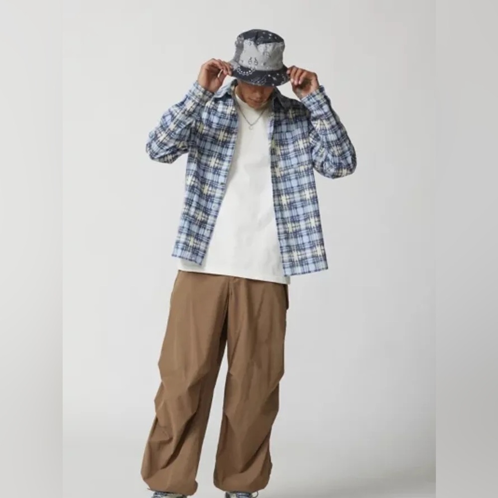 BDG Evan Plaid Cord Shirt